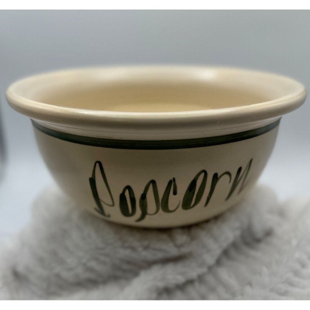 Vintage Ceramic Stoneware Heavy Weight Duty Popcorn Large Bowl That's All Folks